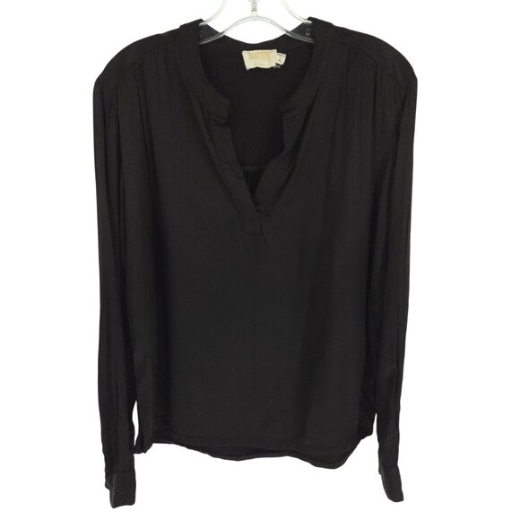 Nation LTD Los Angeles Blouse Long Sleeve Rayon Classy Career Workwear S - Picture 1 of 16